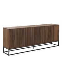 aparador-4-puertas-laminadas-madera-maciza-de-mango-base-metal
